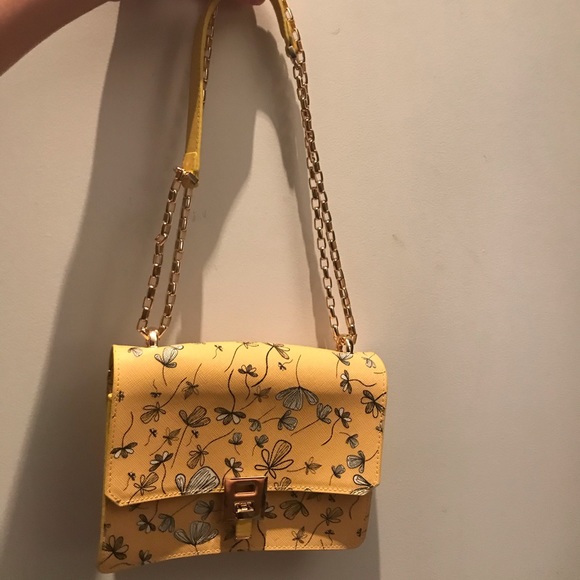 Beymen Handbags - BEYMEN Yellow Purse with Flowers